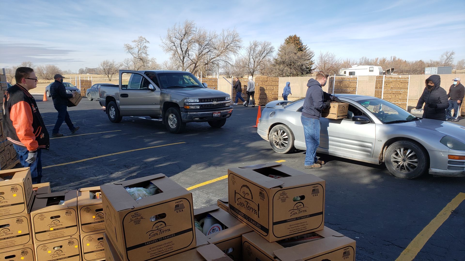 'One community': Local LDS church distributes nearly 40,000 pounds of food to Fort Hall residents