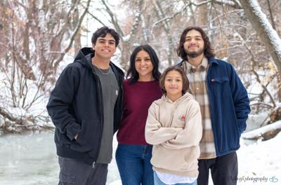 Evan Chacon and his family