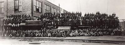 Union Pacific shop workers, 1936