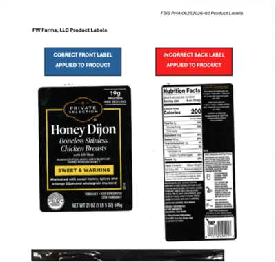 USDA issues public health alert for mislabeled chicken sold at Idaho Fred Meyer stores