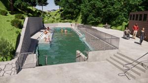 Lava Hot Springs geothermal pool renovation nearing completion, cold plunge area forthcoming