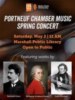 Marshall Public Library to host ISU Portneuf Chamber Series Spring Concert