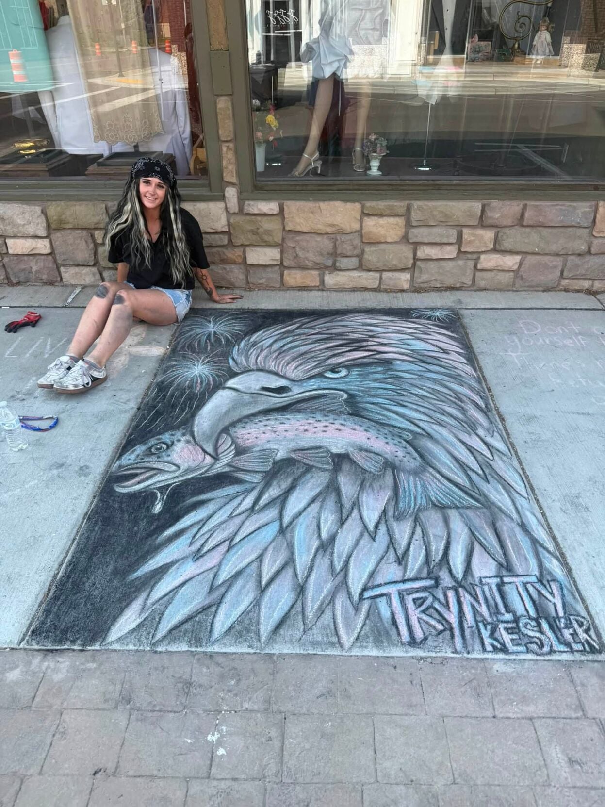Blackfoot's Trynity Kesler turns 'messy painting' into a growing art business