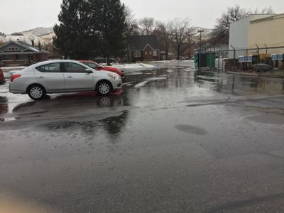 Rain falls in Pocatello