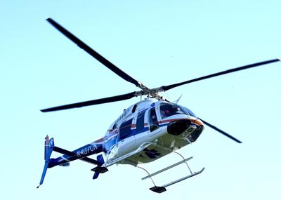 Emergency helicopter air ambulance stock image file photo