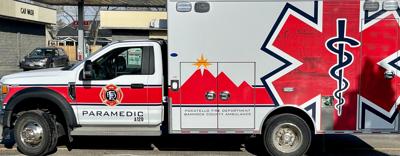 Pocatello Fire Department ambulance file photo stock image