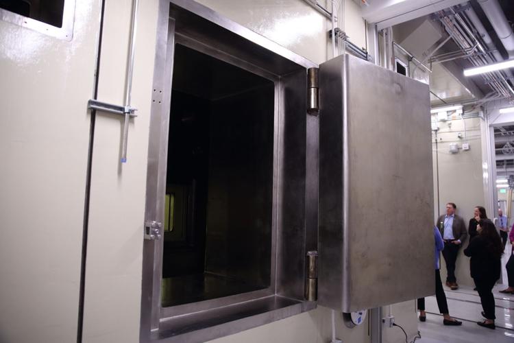 Sample Preparations Laboratory hot cell door