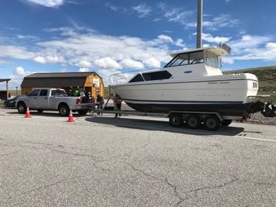 Boat inspection station