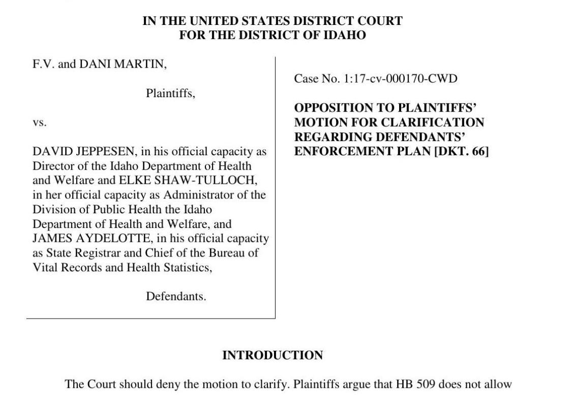 Idaho Ag Transgender Birth Certificate Bill Not A Blanket Ban Local Idahostatejournal Com