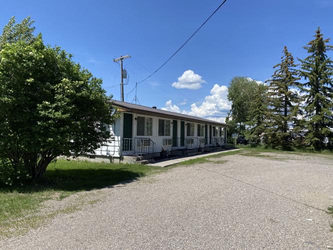 The motor court at the Rankin Motel