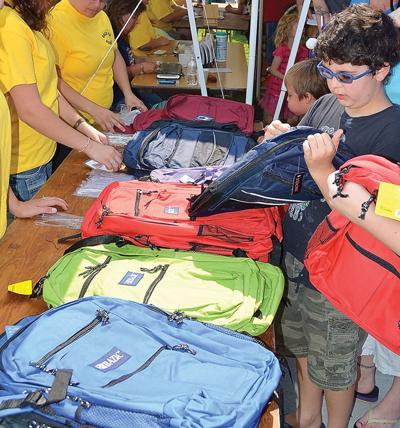 School supplies giveaway