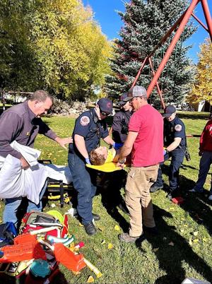 Quick-thinking mom uses CPR to save son crushed by lawn mower, swing set