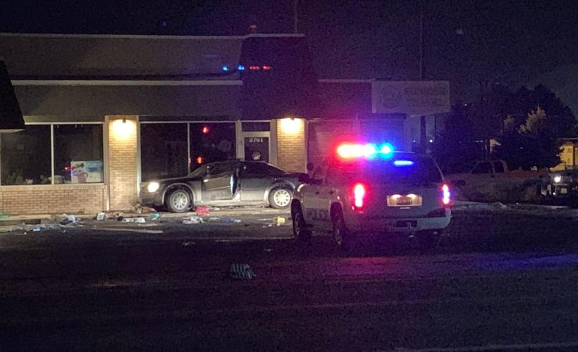 Car versus strip mall