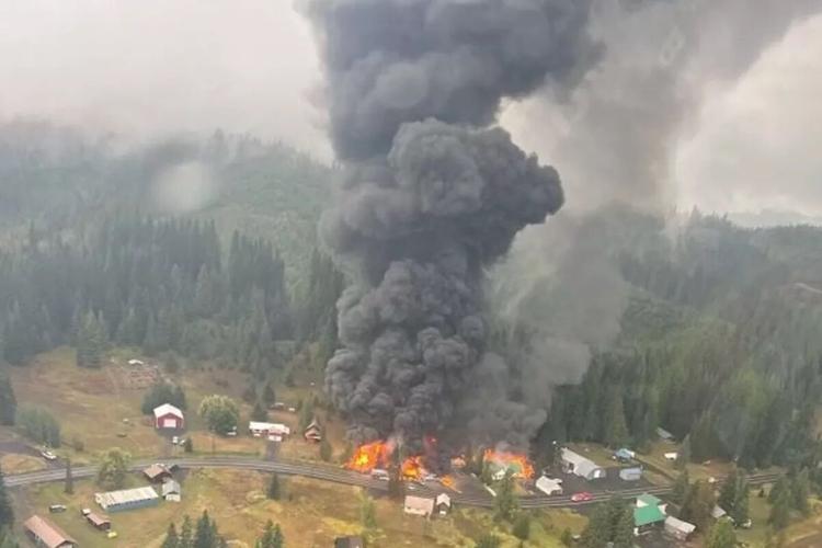 Clearwater County Gas explosion billowing
