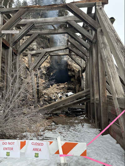 Bear Gulch Train Tunnel continues to smolder; forces closure