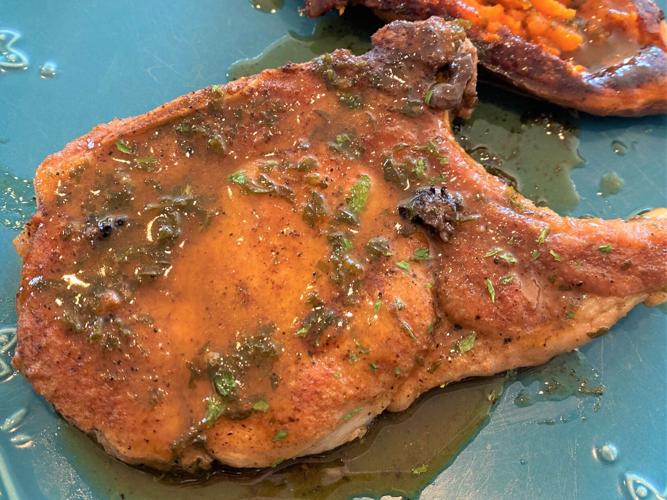 Belle’s Saucy Skillet Pork Chops