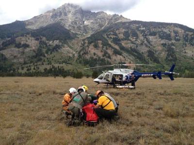 Grand Teton National Park rangers rescue climber after rockfall