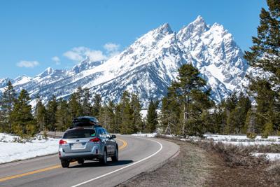 The Grand Teton as seen from the road