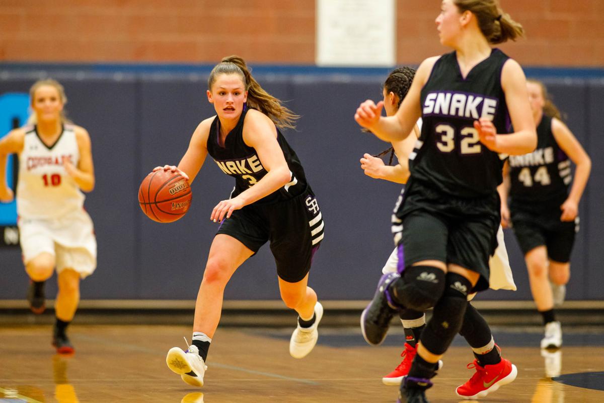Hs Basketball Snake River S Clancy Thomas Kelsey Higginson Take