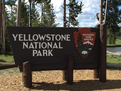 Yellowstone National Park sign