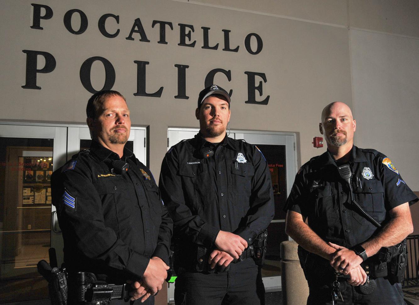 Pocatello police officers honored for saving life of suicidal woman