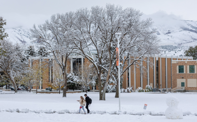 ISU campus winter