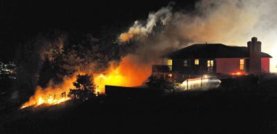 Fire on Bitterroot Drive