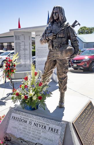 Carrie L French Statue dedication