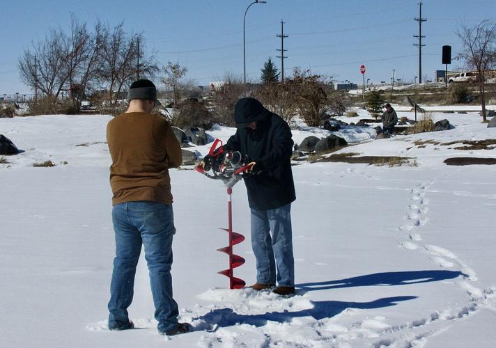 ice fishing