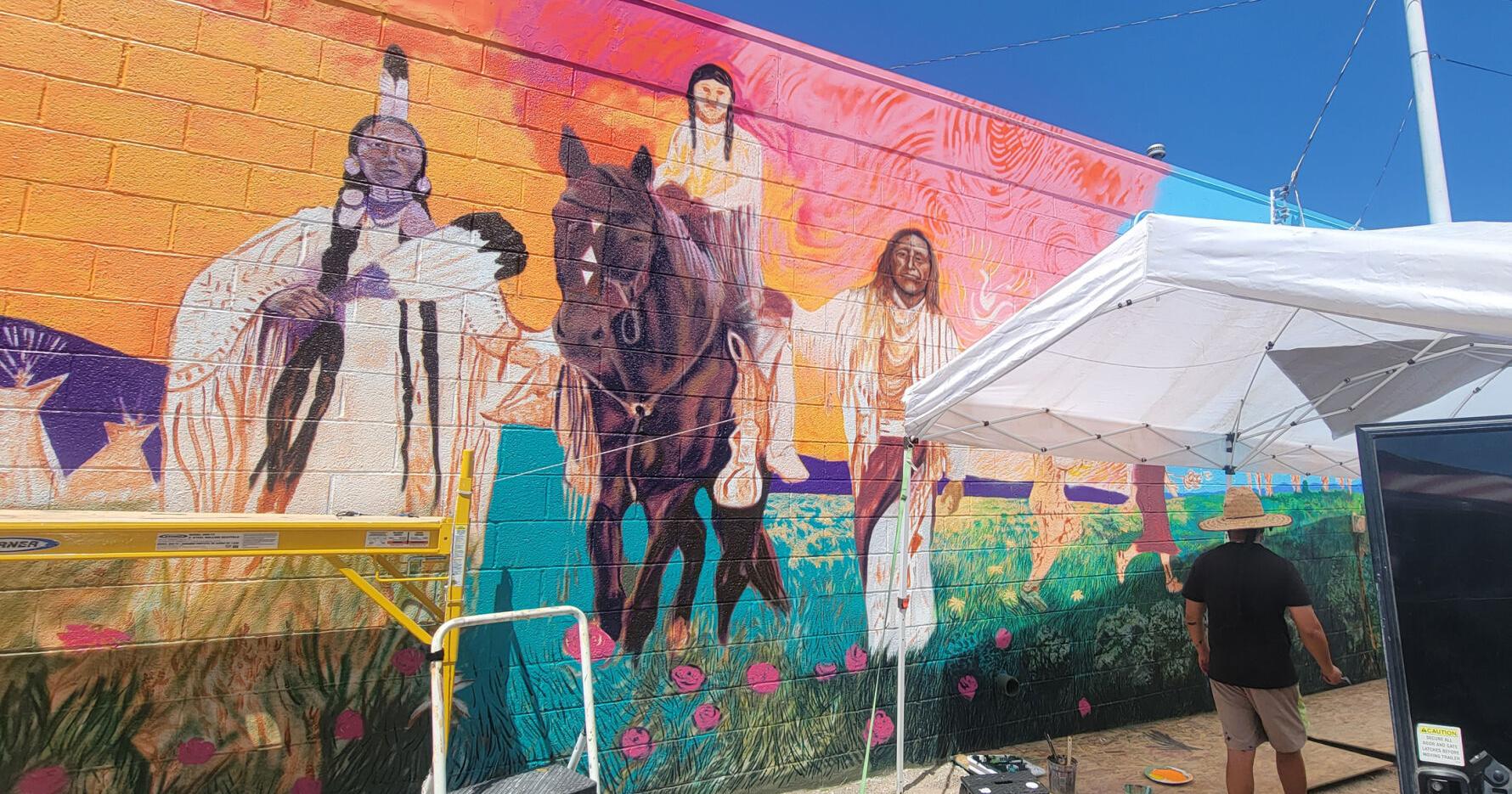 Town's newest mural an homage to Shoshone past, present and future - Vimarsana News