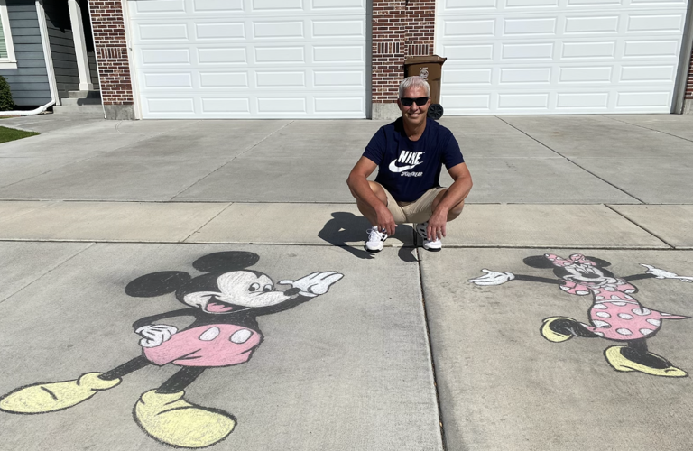 Sidewalk art