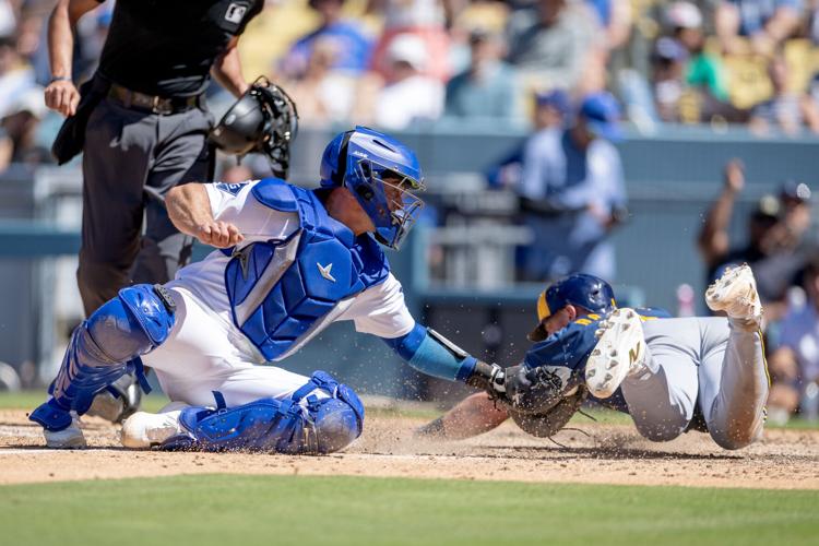Brewers Dodgers Baseball