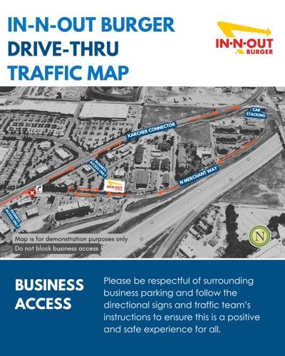 Nampa In-N-Out traffic map