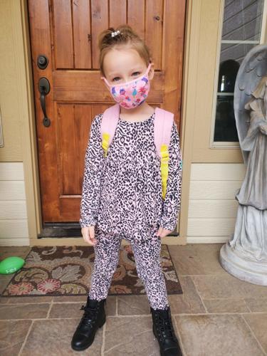 Student in a mask