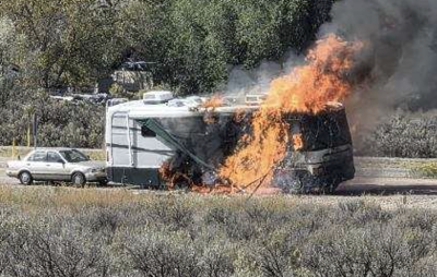 Motorhome fire