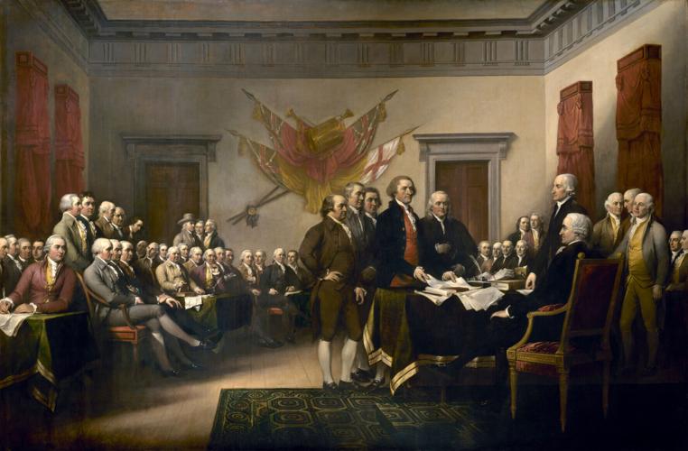 "Declaration of Independence" painting by John Trumbull