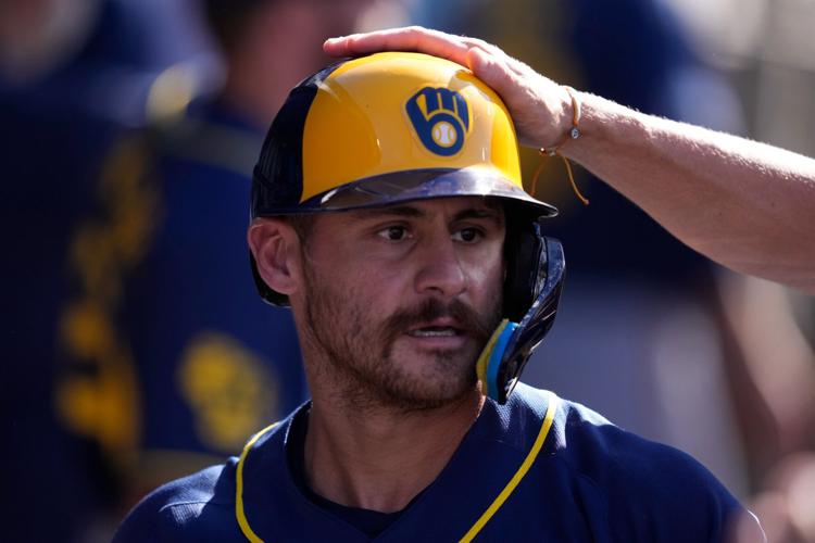 Brewers Dodgers Baseball