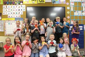 LITTLE MONSTERS: Highland teens stitch Indian Hills kindergartners' imaginary creatures to life