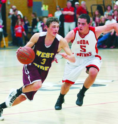 Soda Springs, West Side boys' basketball