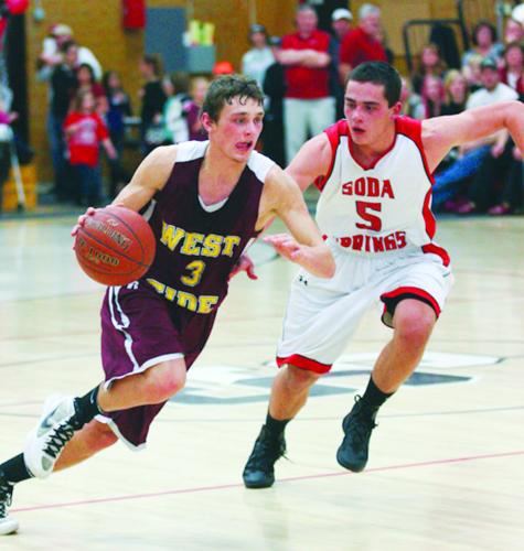 Soda Springs, West Side boys' basketball