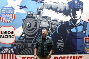 Brushstrokes, B-17s and Brakemen: Mural breaths new life into Union Pacific train depot
