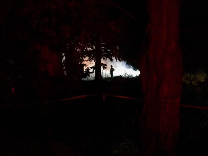 Meridian standoff, house fire