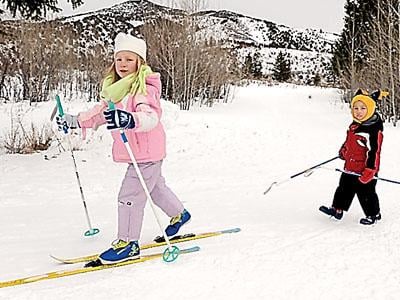 Free skiing at Nordic center 