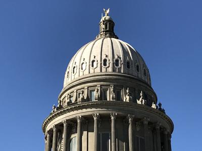 Idaho Capitol dome, blue sky