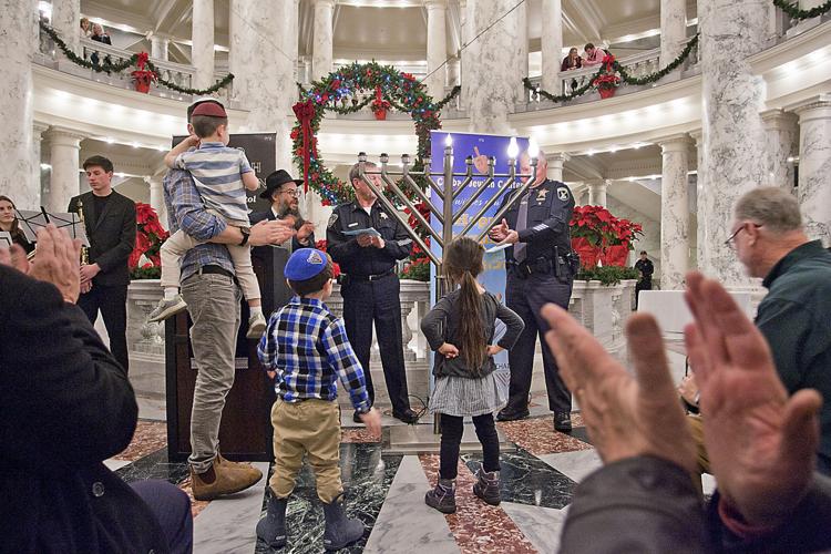 Menorah Lighting at the Idaho State Capitol