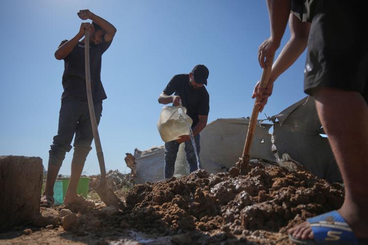 Photos show Palestinians using handmade mud bricks, wood and plastic to rebuild amid Gaza’s rubble