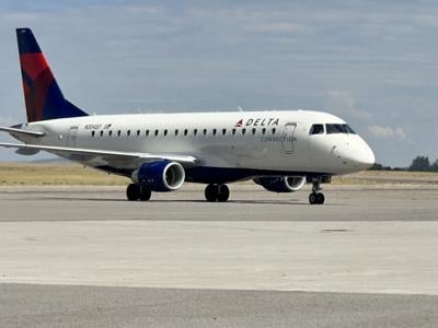 Delta Airlines second flight at Pocatello airport (copy)