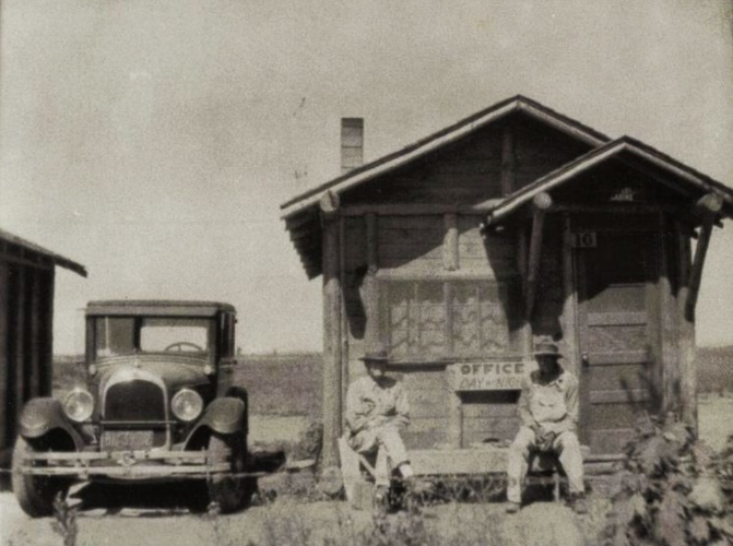 Rankin Auto Court office, circa 1925.