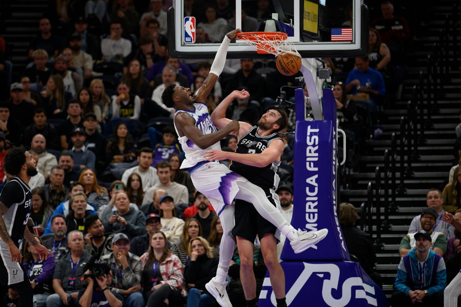 Spurs Printable Spurs Jazz Basketball | National | idahostatejournal.com
