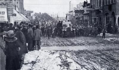 Santa visits Pocatello, 1909